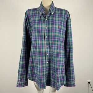 🌟Vintage polo by Ralph Lauren  plaid shirt XL